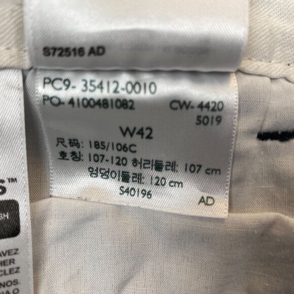 Dockers Men's Chino Shorts W42 Blue with Cell Phone Pocket - Picture 4 of 6